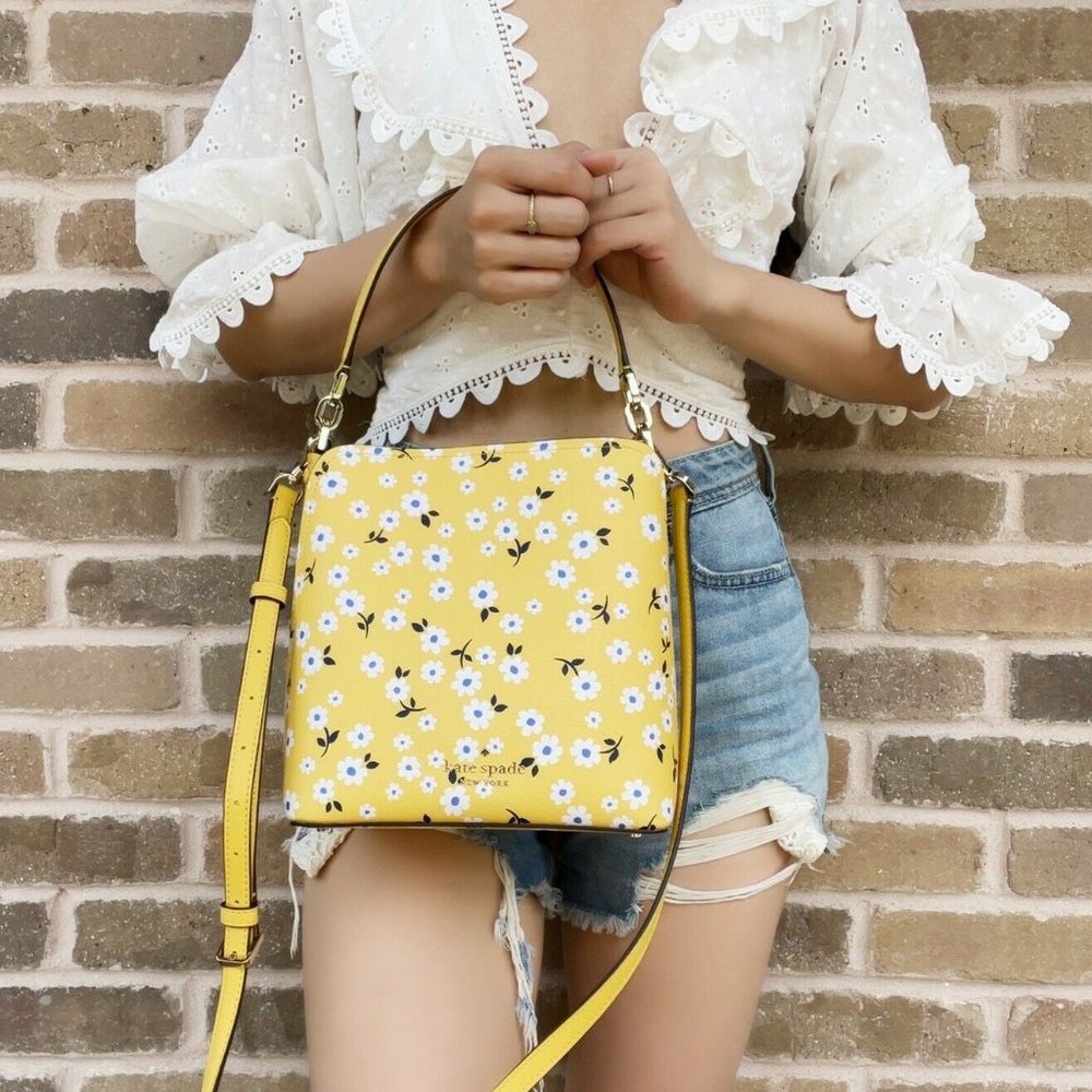 NWT Kate Spade Floral Bucket Bag & Crossbody💞 - Picture 11 of 12